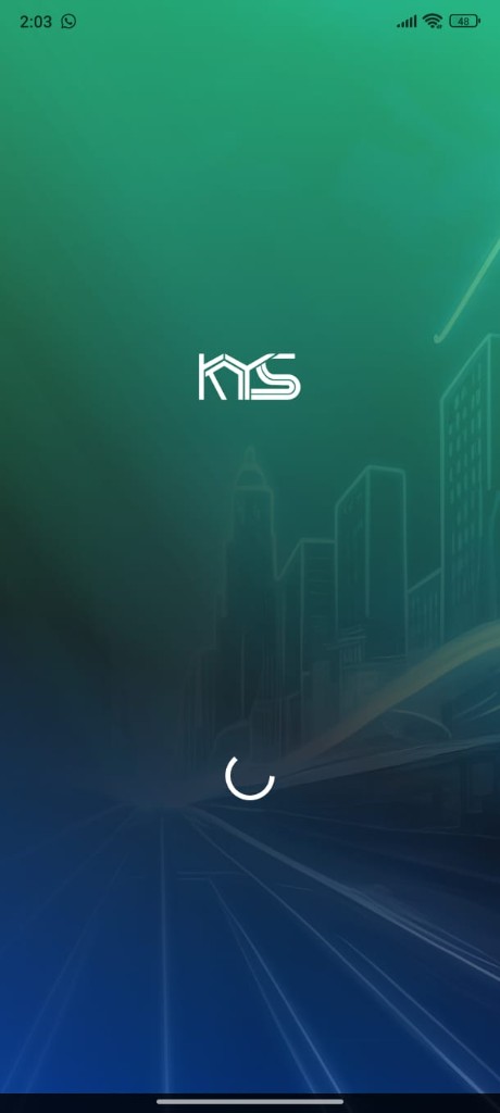 KYS volunteer registration app splash screen